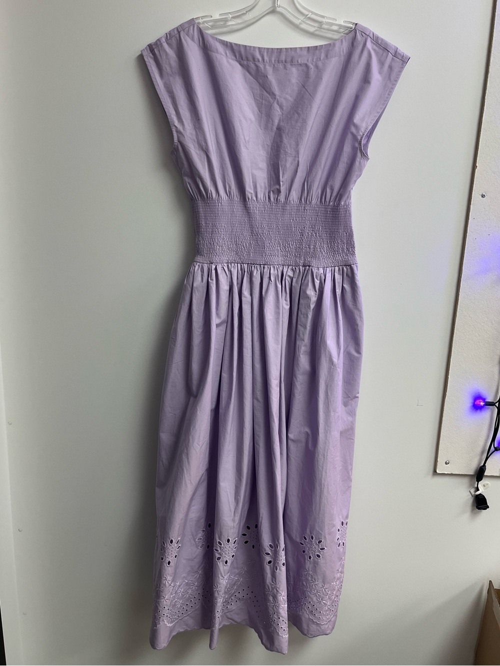 J. Crew Lilac Maxi Dress with Smocked Waist